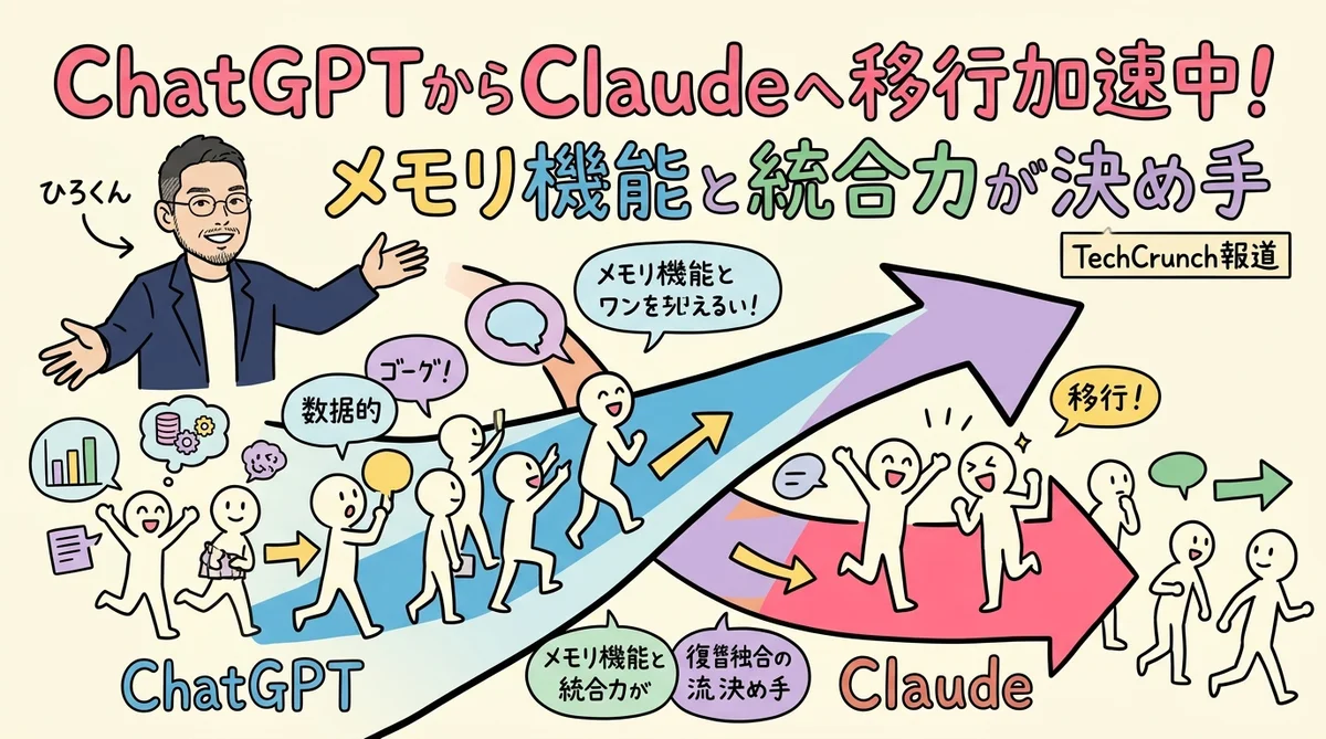 AIツール乗り換え急増図解