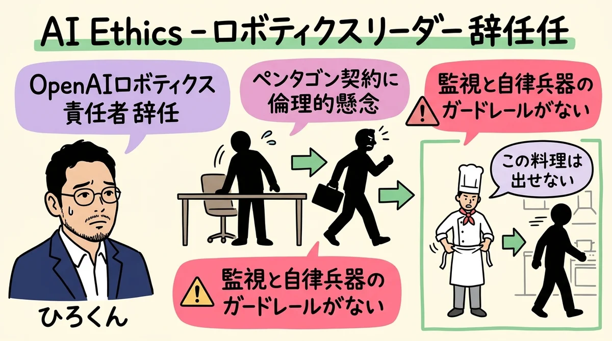 AI倫理で責任者が辞任図解