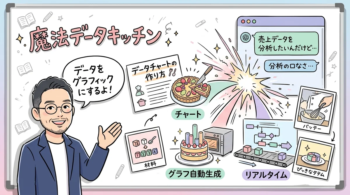 Claude グラフ・図解自動生成のグラフィックレコーディング