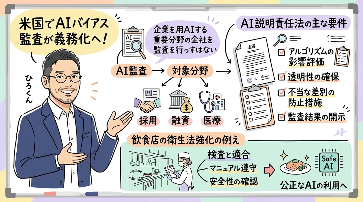 米国AI Accountability Actのグラレコ図解