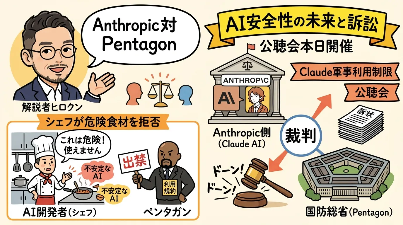 Anthropic対Pentagon裁判の図解