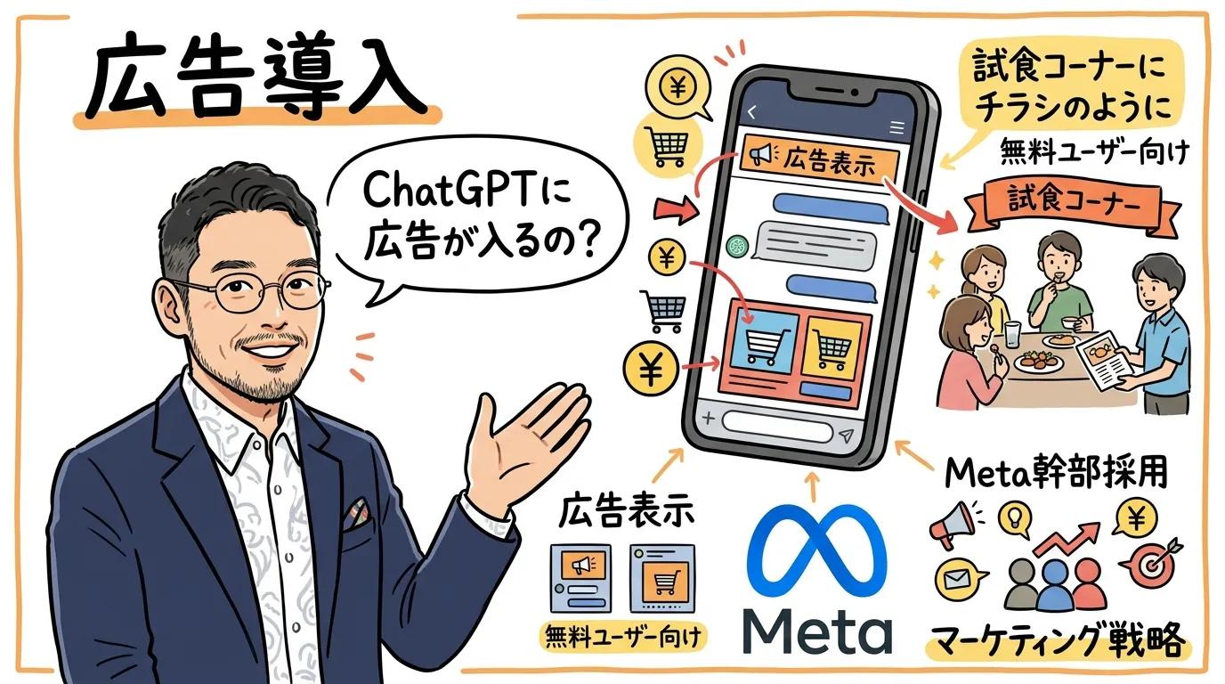 ChatGPT広告導入の図解