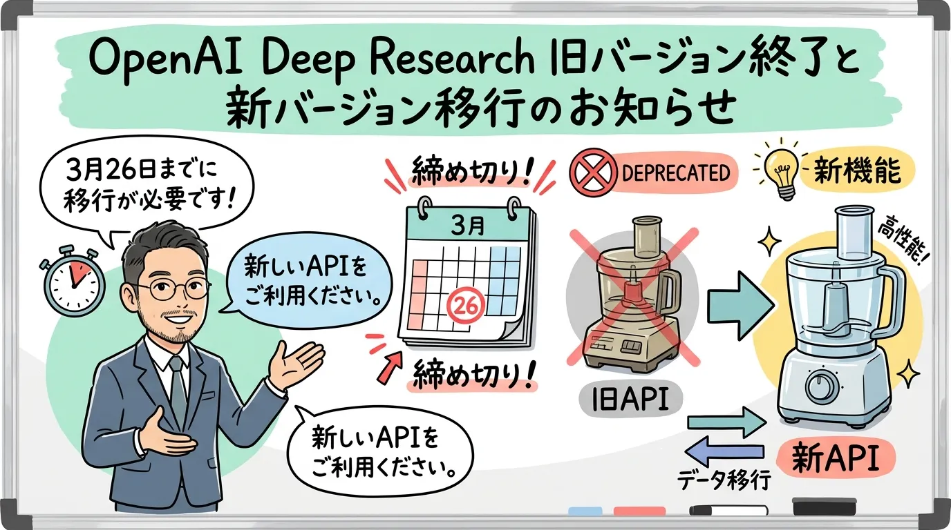 OpenAI Deep Research移行の図解