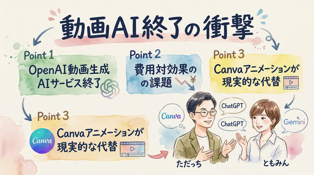 動画生成AI終了 見出し画像