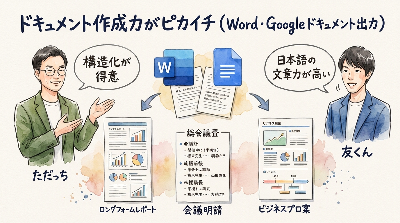 Claudeのドキュメント作成力 図解