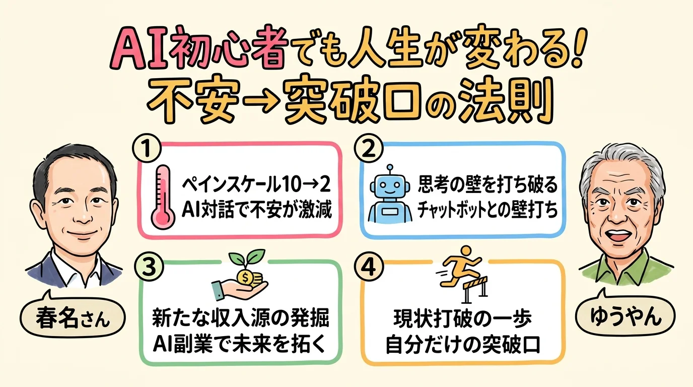 AI初心者でも人生が変わる 不安から突破口への法則