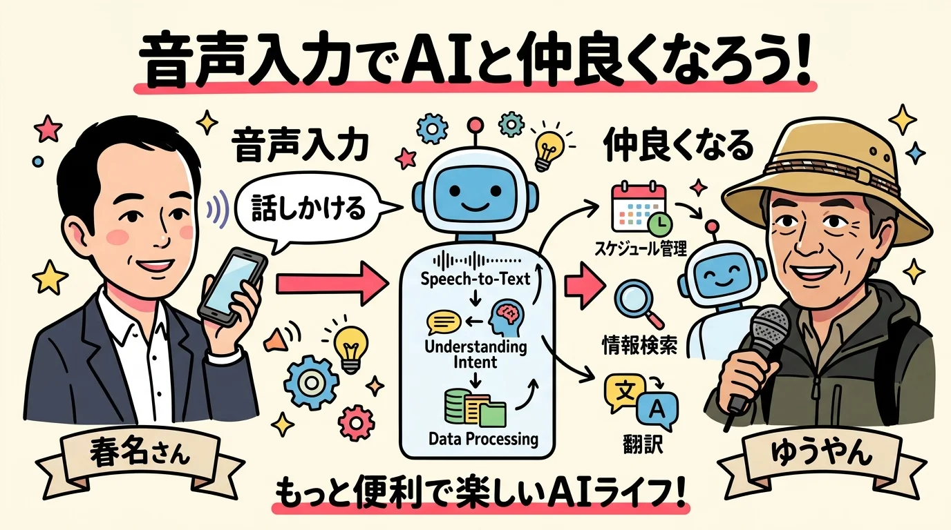 AIと仲良くなる第一歩 音声入力と雑な対話