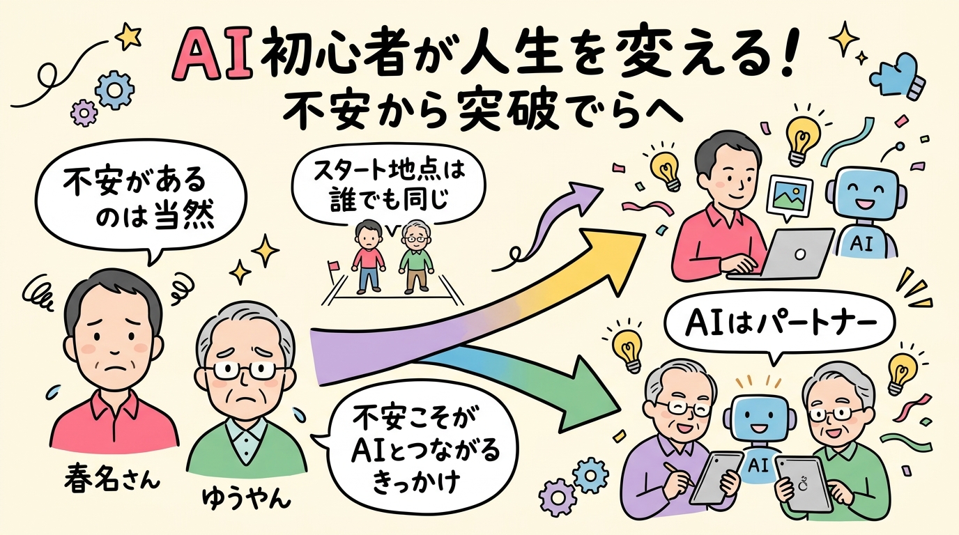AI初心者でも人生が変わる 不安から突破口への法則