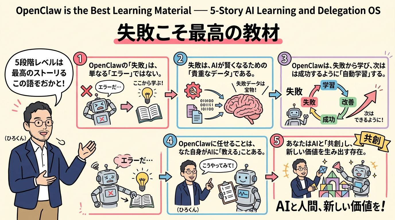 ひろくんコラム 失敗こそ最高の教材 委ねるOS