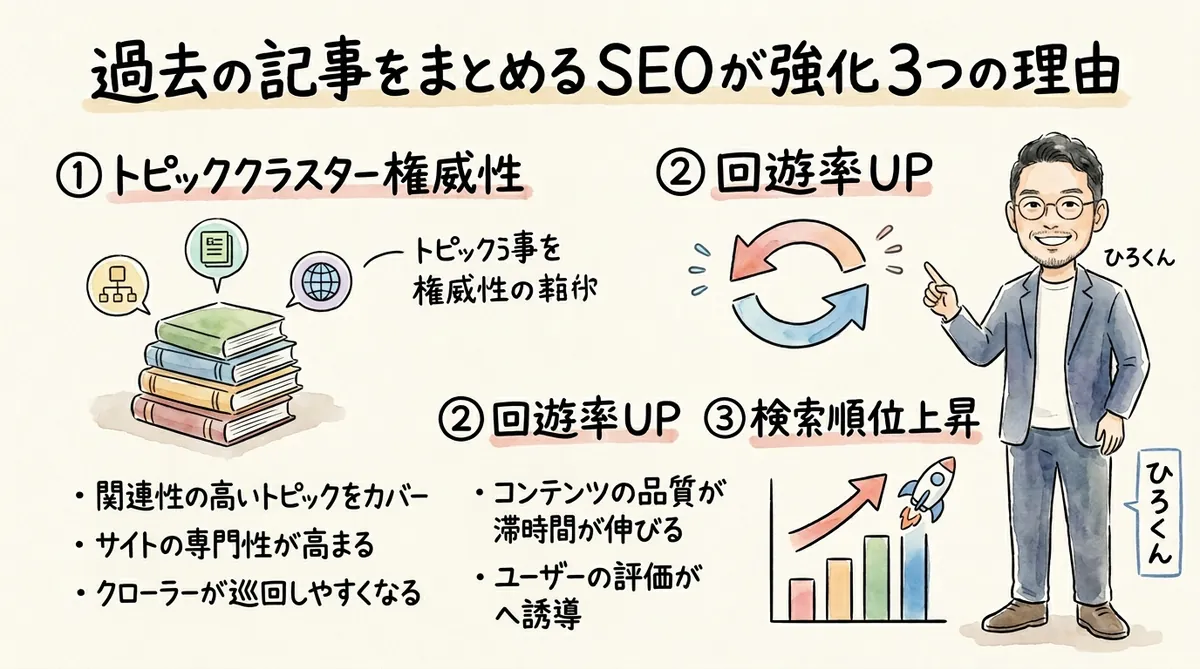 過去記事まとめでSEO強化3つの理由