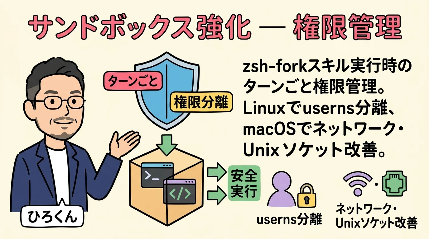 Codex CLI サンドボックスのターンごとの権限管理