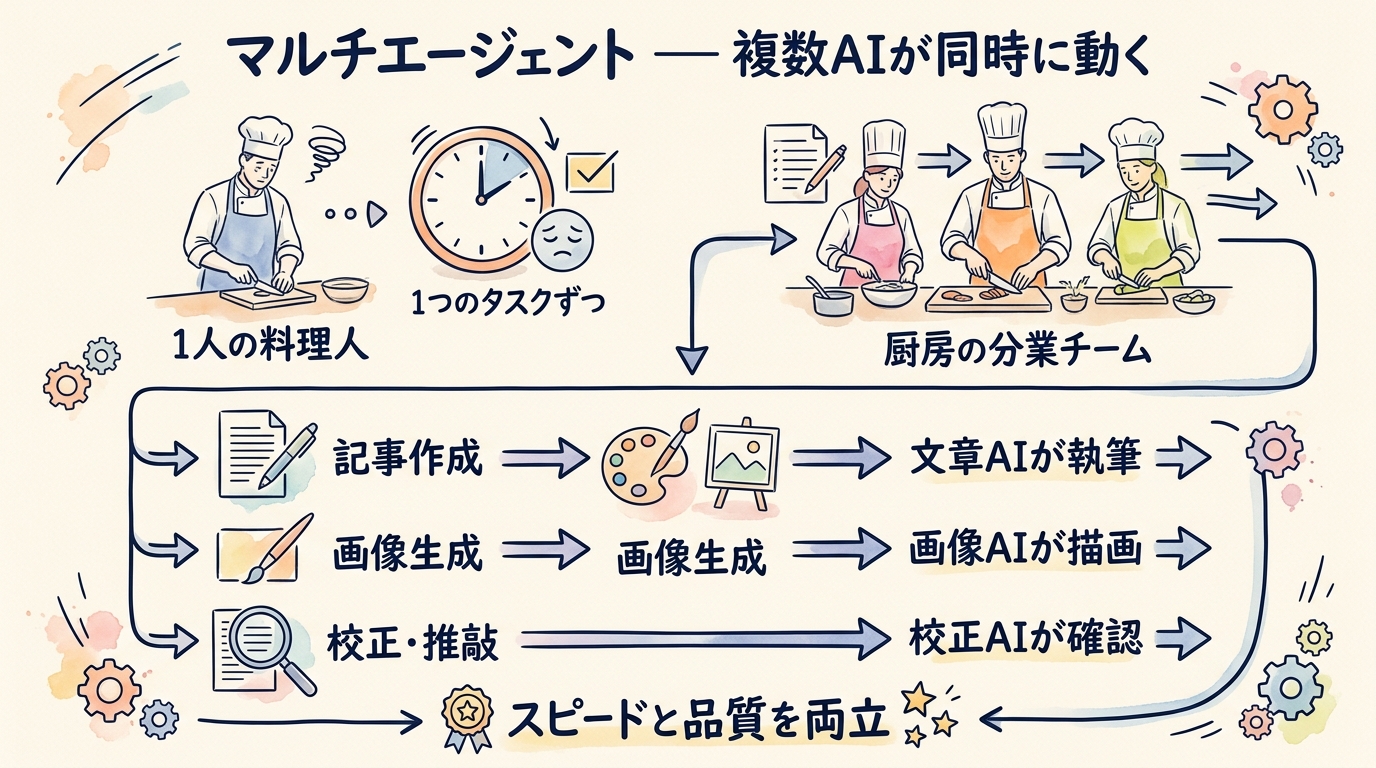 マルチエージェント 図解