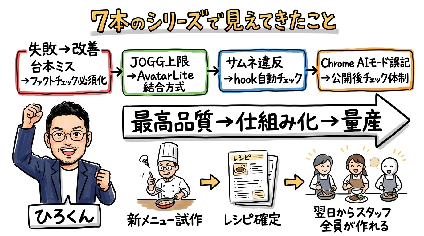 7本のシリーズで見えてきたこと グラレコ図解