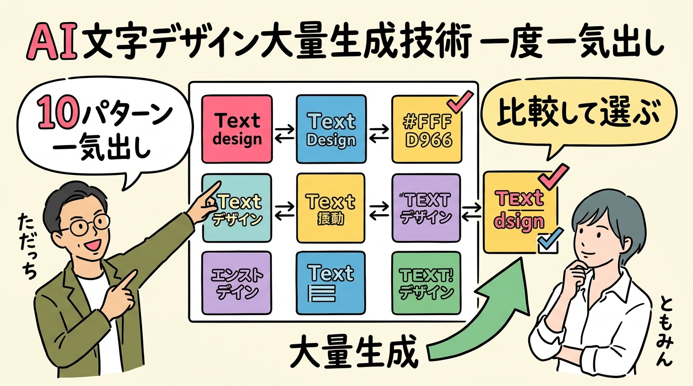 10パターン一気出し 大量生成テクニック ただっち×ともみん