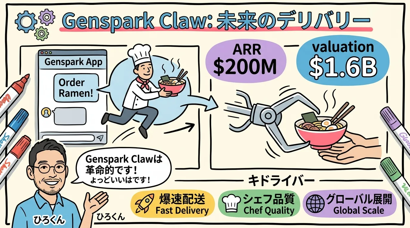Genspark Claw ARR200M 評価額1.6B