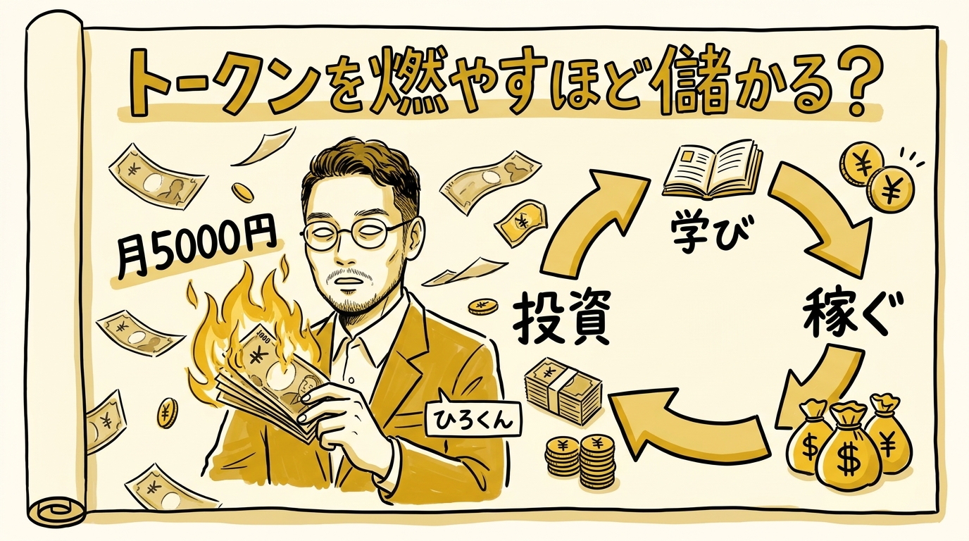 トークンを燃やすほど儲かる?AI自己投資循環