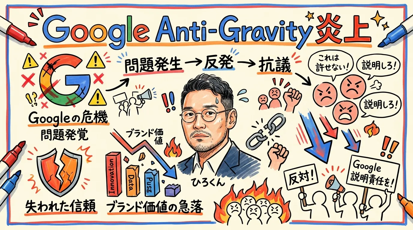 Google Anti-Gravity炎上とブランド信用 グラレコ