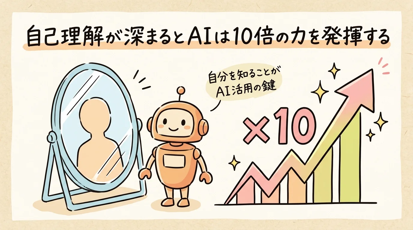 自己理解が深まるとAIは10倍の力を発揮する