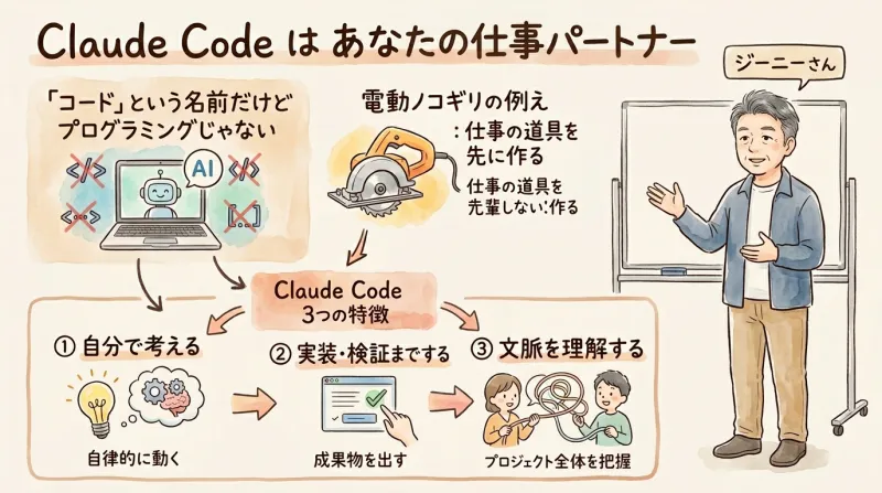Claude Codeは仕事の相棒