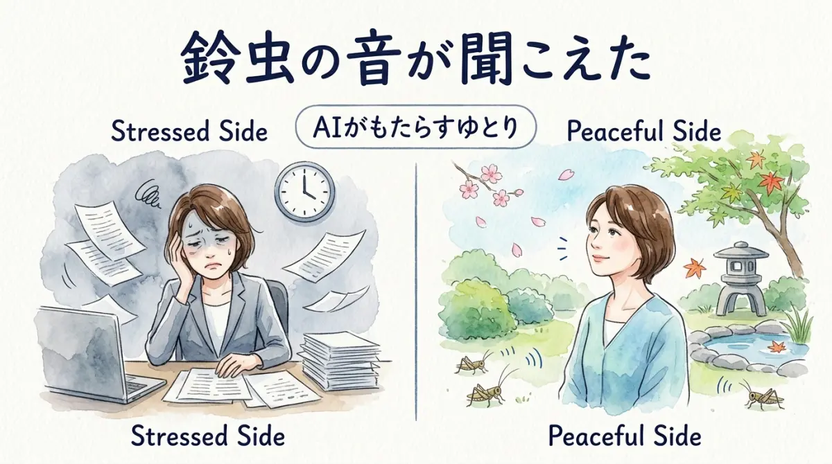 鈴虫の音が聞こえた グラレコ