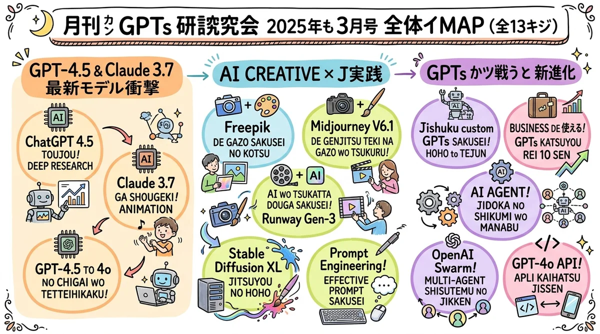 月刊GPTs研究会 2025年3月号 MONTH MAP