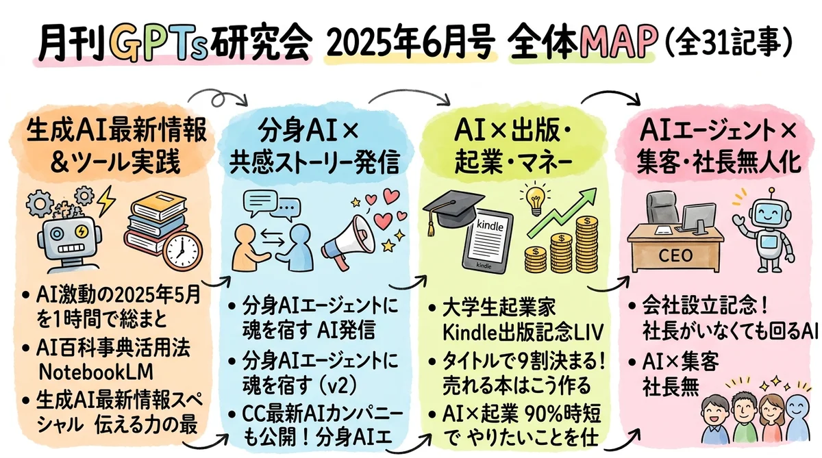 月刊GPTs研究会 2025年6月号 MONTH MAP