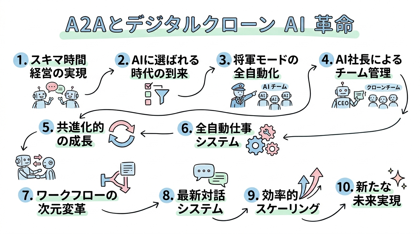 A2A＆分身AI革命 グラフィックレコーディング図解