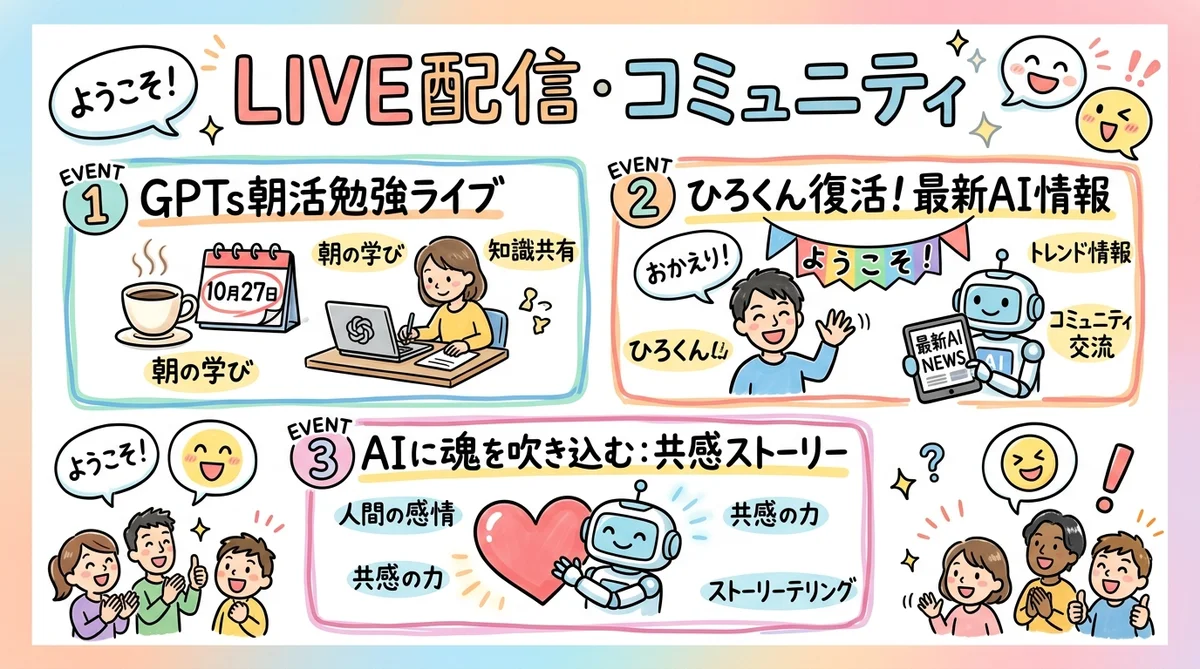 月刊GPTs研究会 2024年10月号 AIツール実践最前線 グラフィックレコーディング