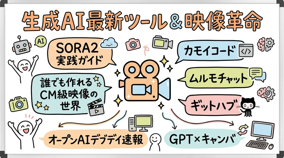 月刊GPTs研究会 2025年10月号 生成AI最新ツール＆映像革命 グラフィックレコーディング
