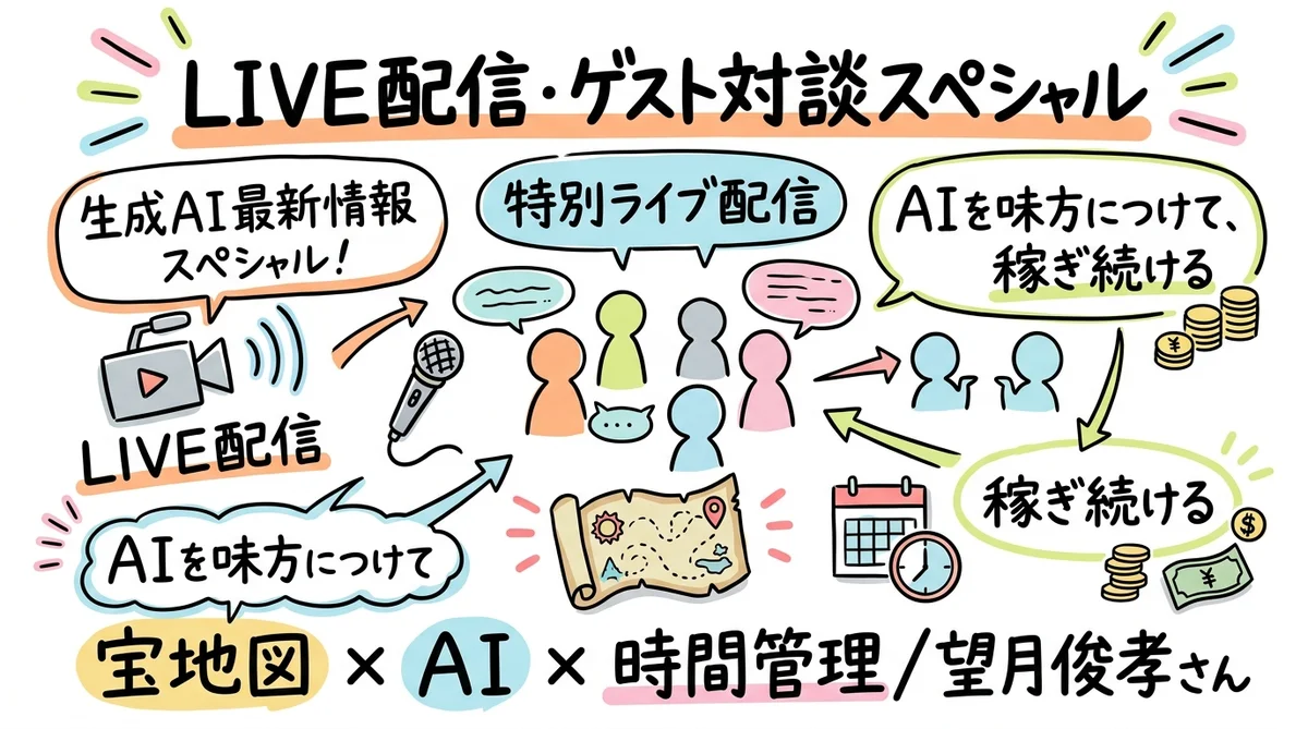 月刊GPTs研究会 2025年2月号 共感ストーリー×出版チャレンジ グラフィックレコーディング