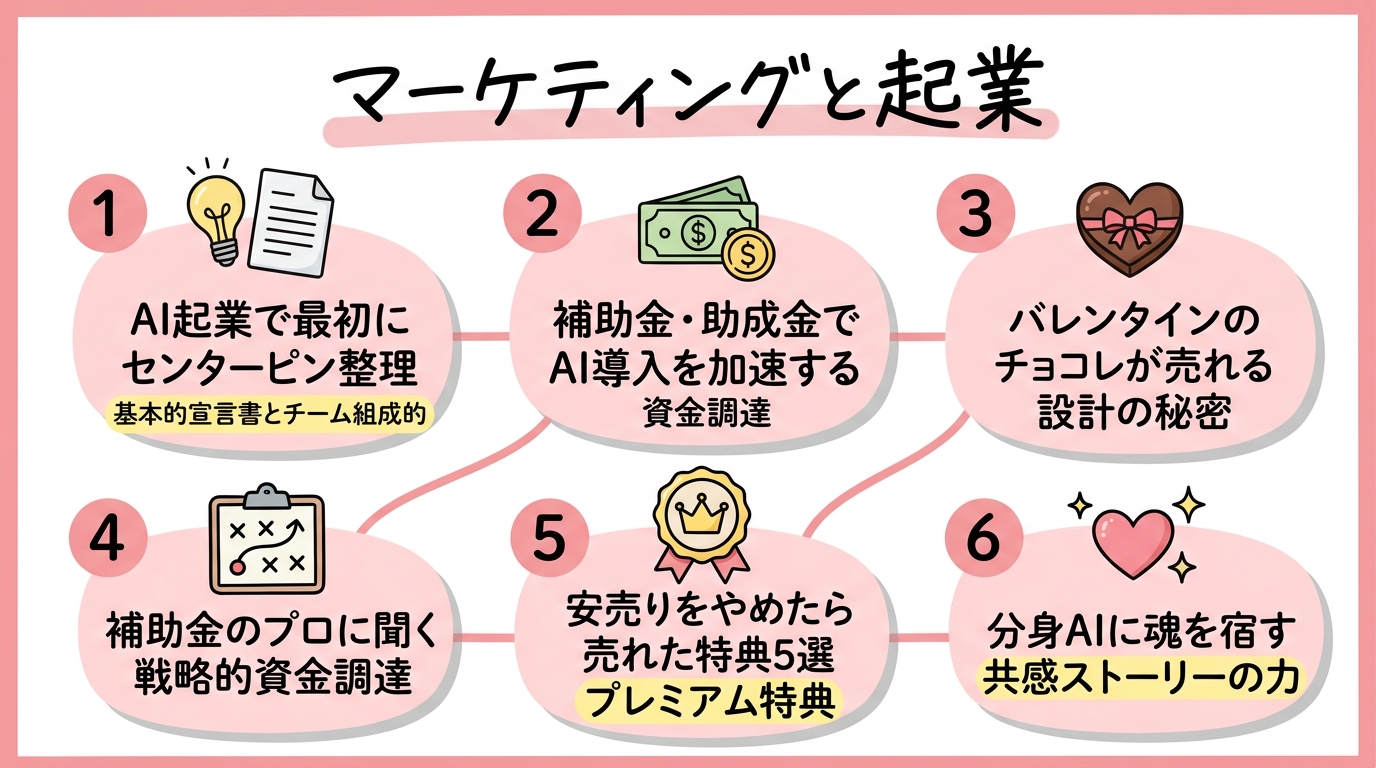 マーケティング＆起業 グラフィックレコーディング図解