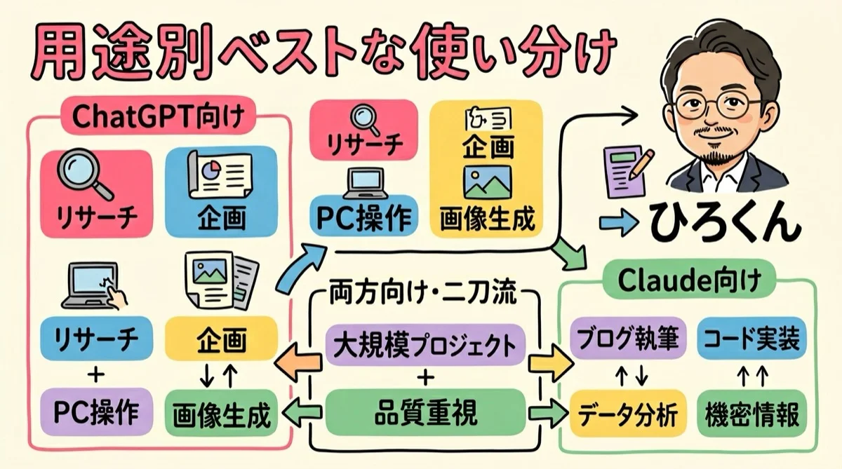 用途別ベストな使い分け図解