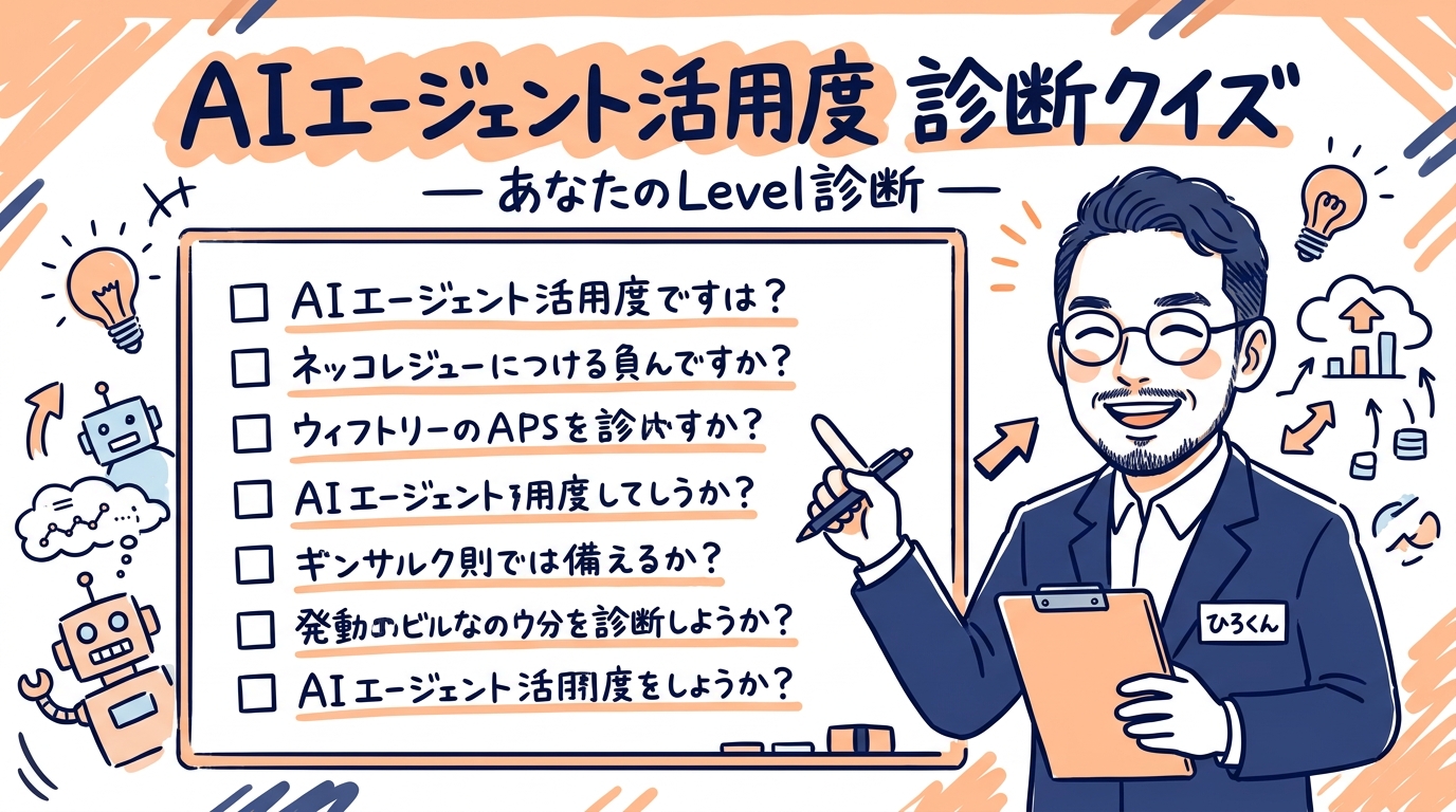 AIエージェント活用度 診断クイズ