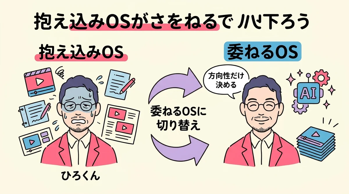 抱え込みOSを捨てたら、動画も自動で回り始めた グラレコ