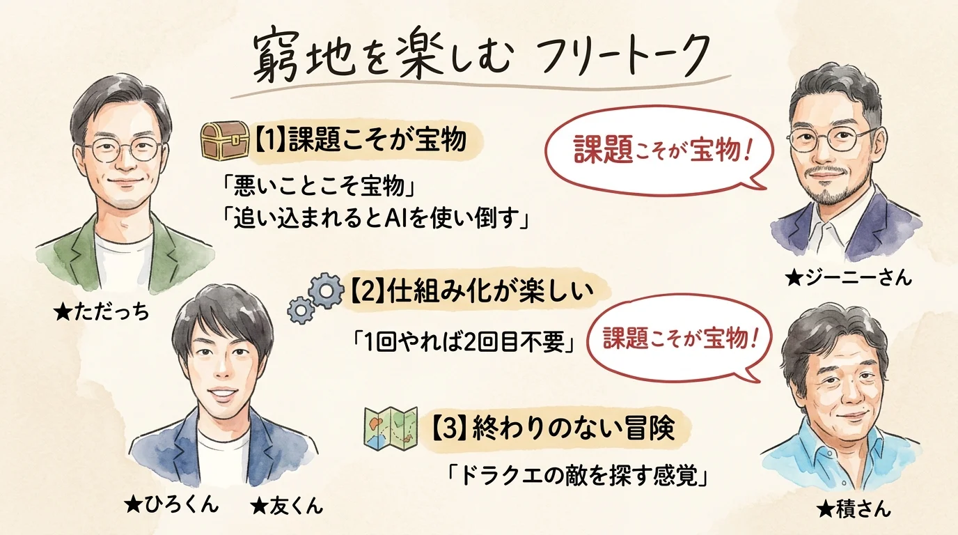 窮地を楽しむフリートーク 見出し画像