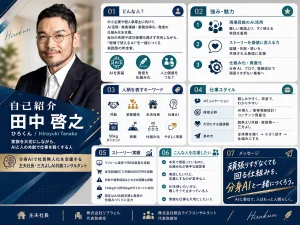 ChatGPTで作成した田中啓之（ひろくん）の自己紹介ポスター画像