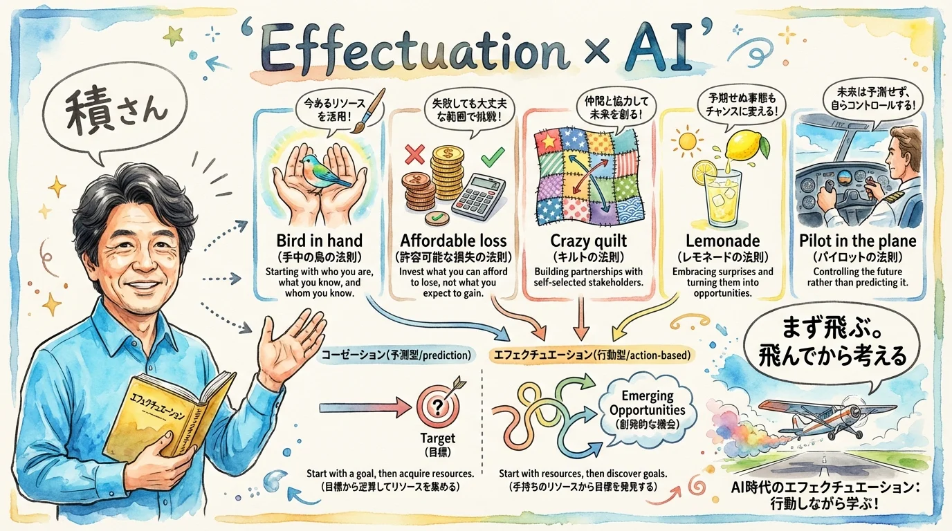 エフェクチュエーション×AI 5つの原則