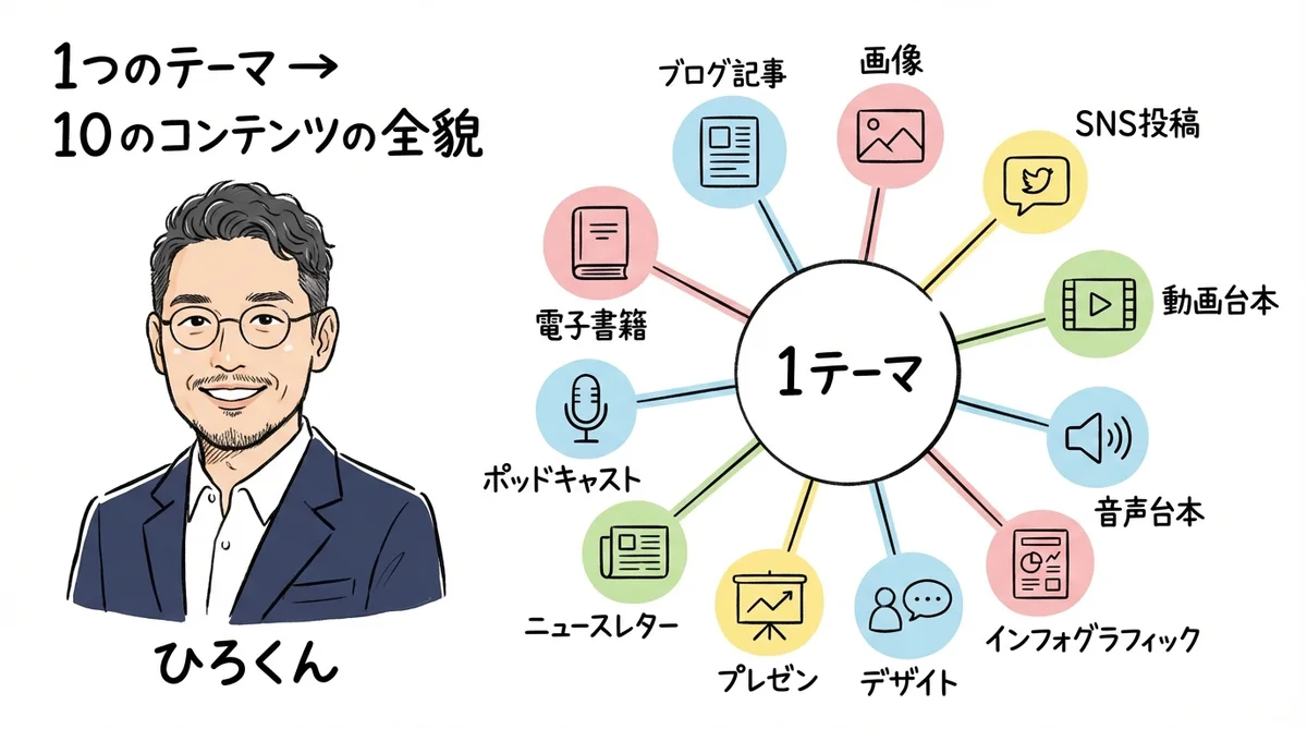 1テーマ→10コンテンツの全貌