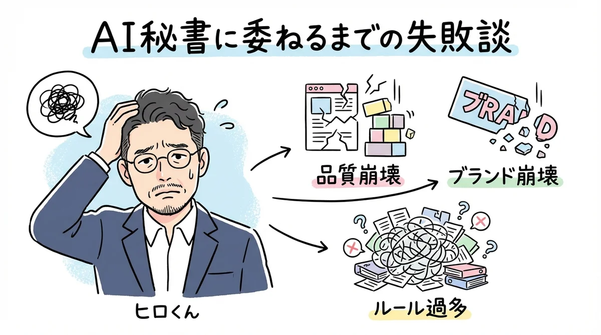 AI秘書に委ねるまでの失敗談