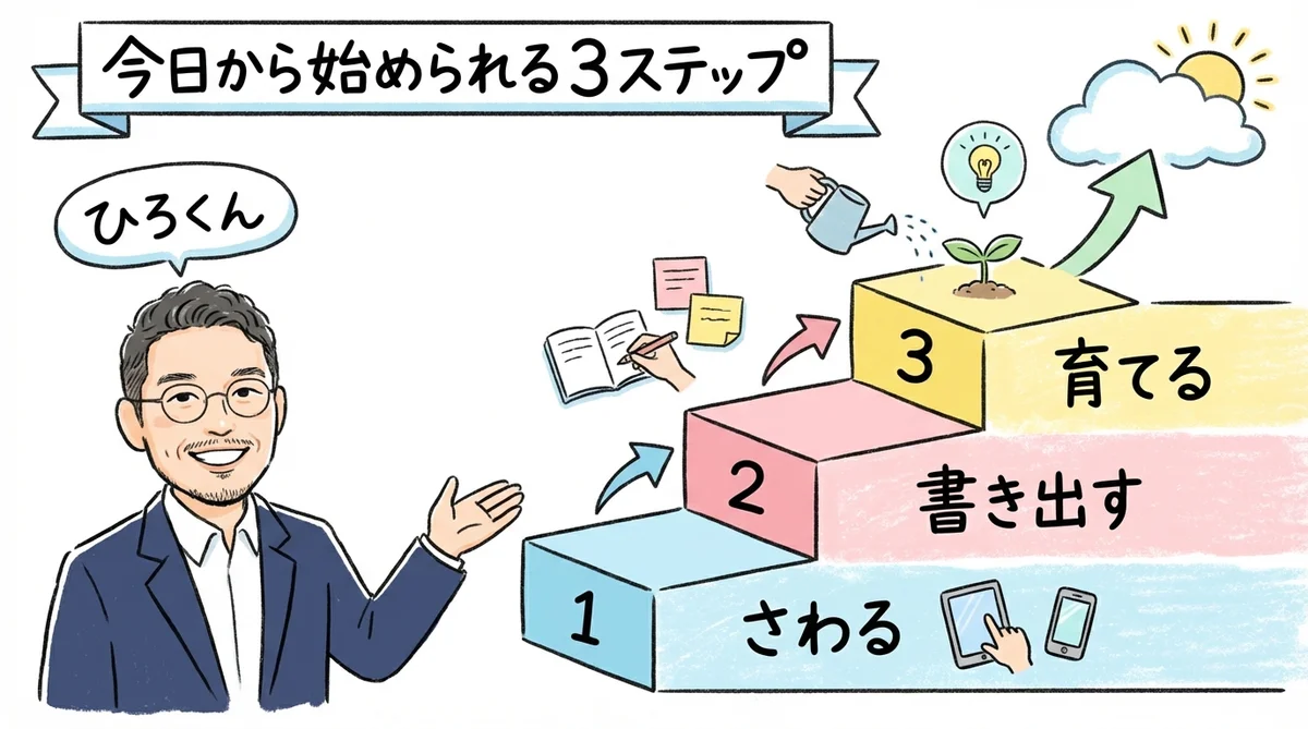 今日から始められる3ステップ