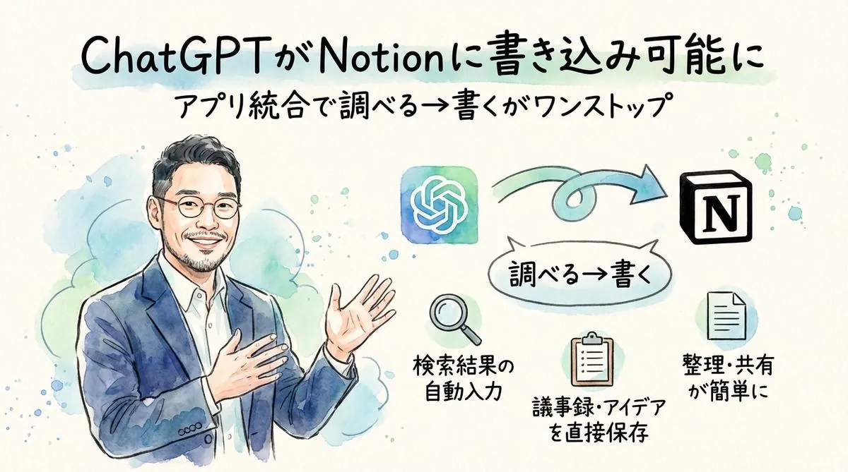 ChatGPT×Notion連携のグラレコ図解