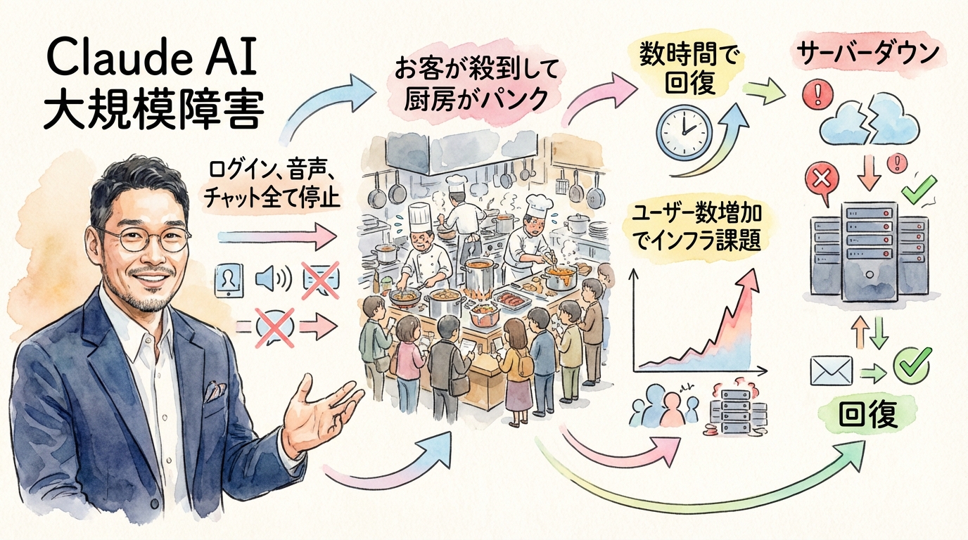 Claude AI大規模障害