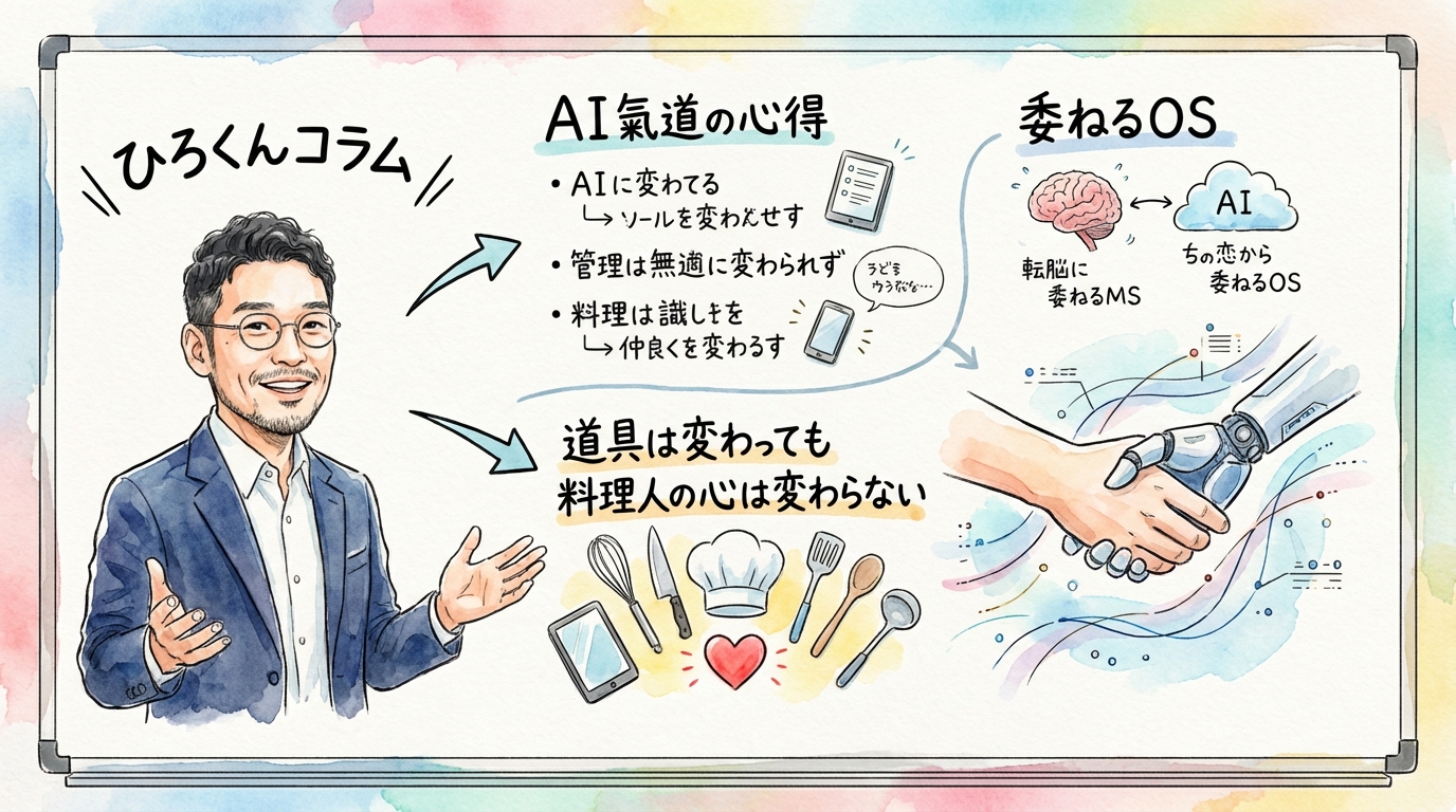 ひろくんコラム AIが変えるのは働き方