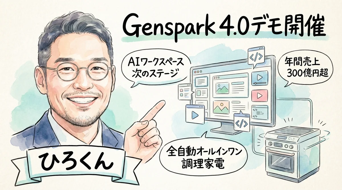 Genspark 4.0デモの図解