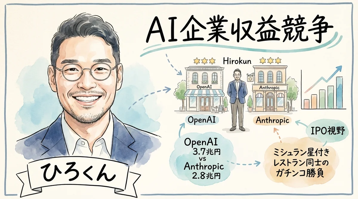 AI企業収益競争の図解