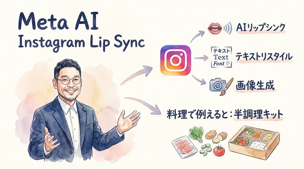 Meta AI Lip Syncのイメージ