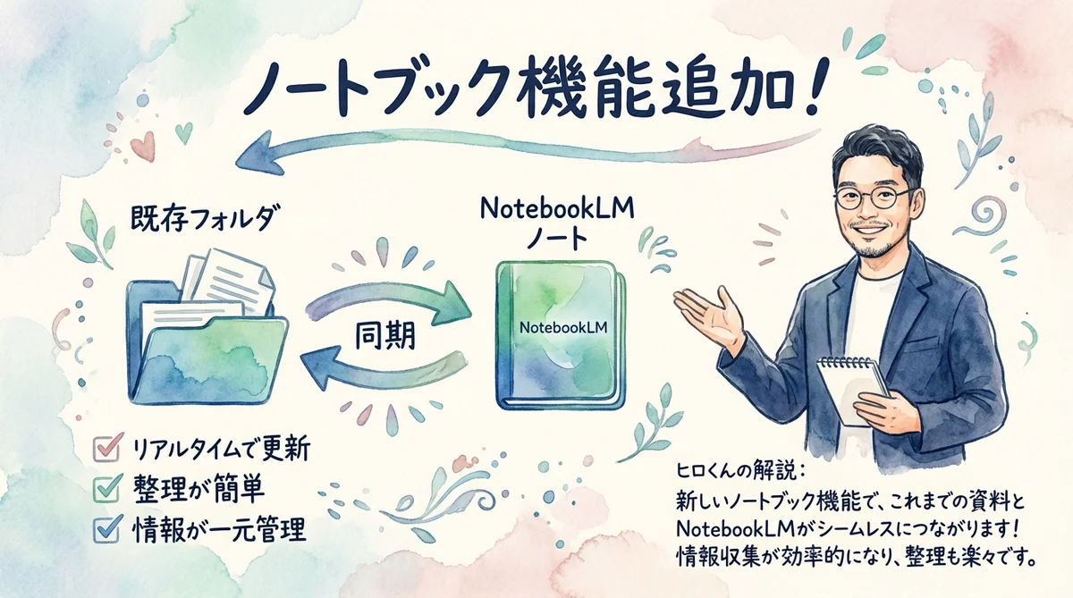 Gemini NotebookLM統合のグラレコ図解