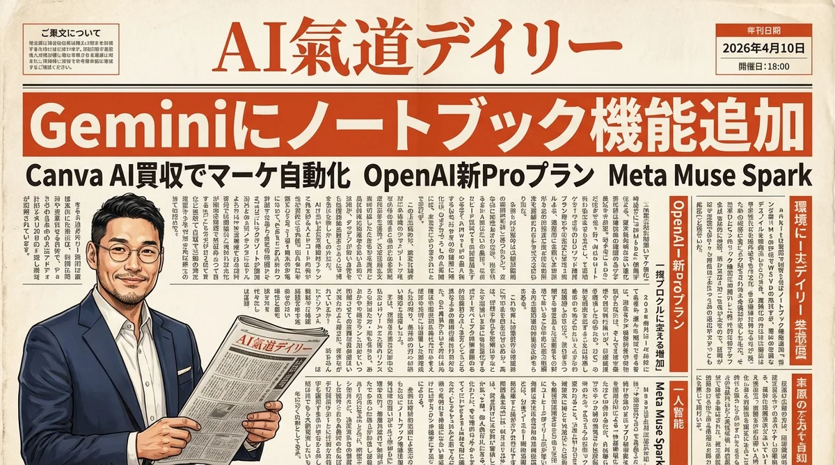 Geminiにノートブック機能！Canva買収＆Codex10倍【AIニュース】2026年