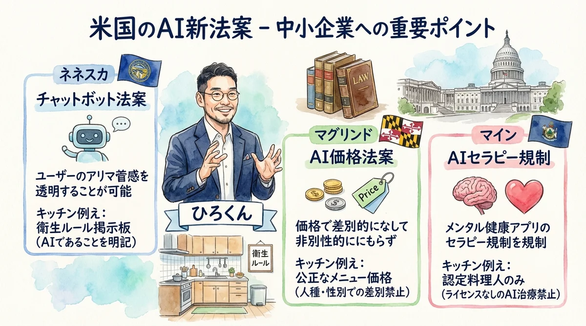 米国AI新法案のグラレコ