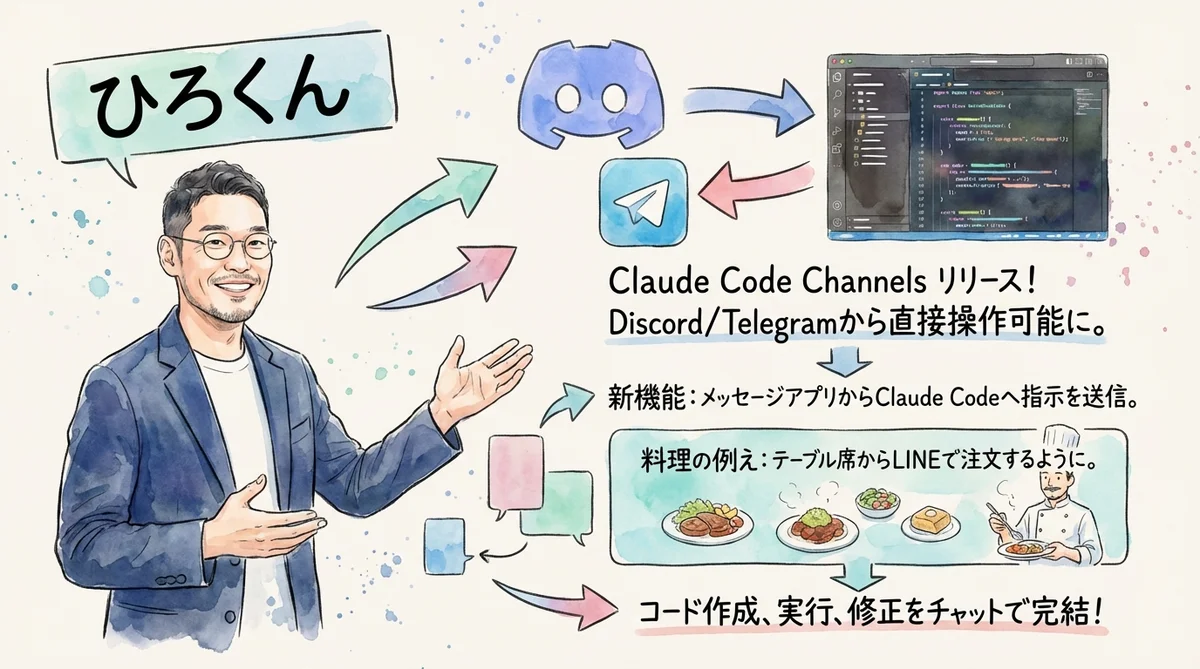 Claude Code Channels のグラレコ